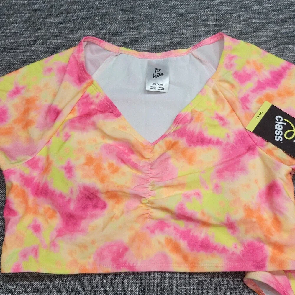 Girls Sunshine Sorbet Tie Dye Bikini Set - Art Class Size XX-Large 16/18
